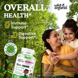 Gomitas Wild & Organic con sabor mango para niños, textura suave.