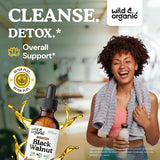 Gotas Wild & Organic de desintoxicación de nuez para consumo diario.