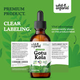 Envase de 2 onzas Wild & Organic Gotu Kola.