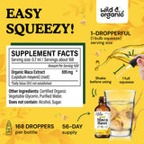Envase Wild Organic: maca peruana vegana sin OGM