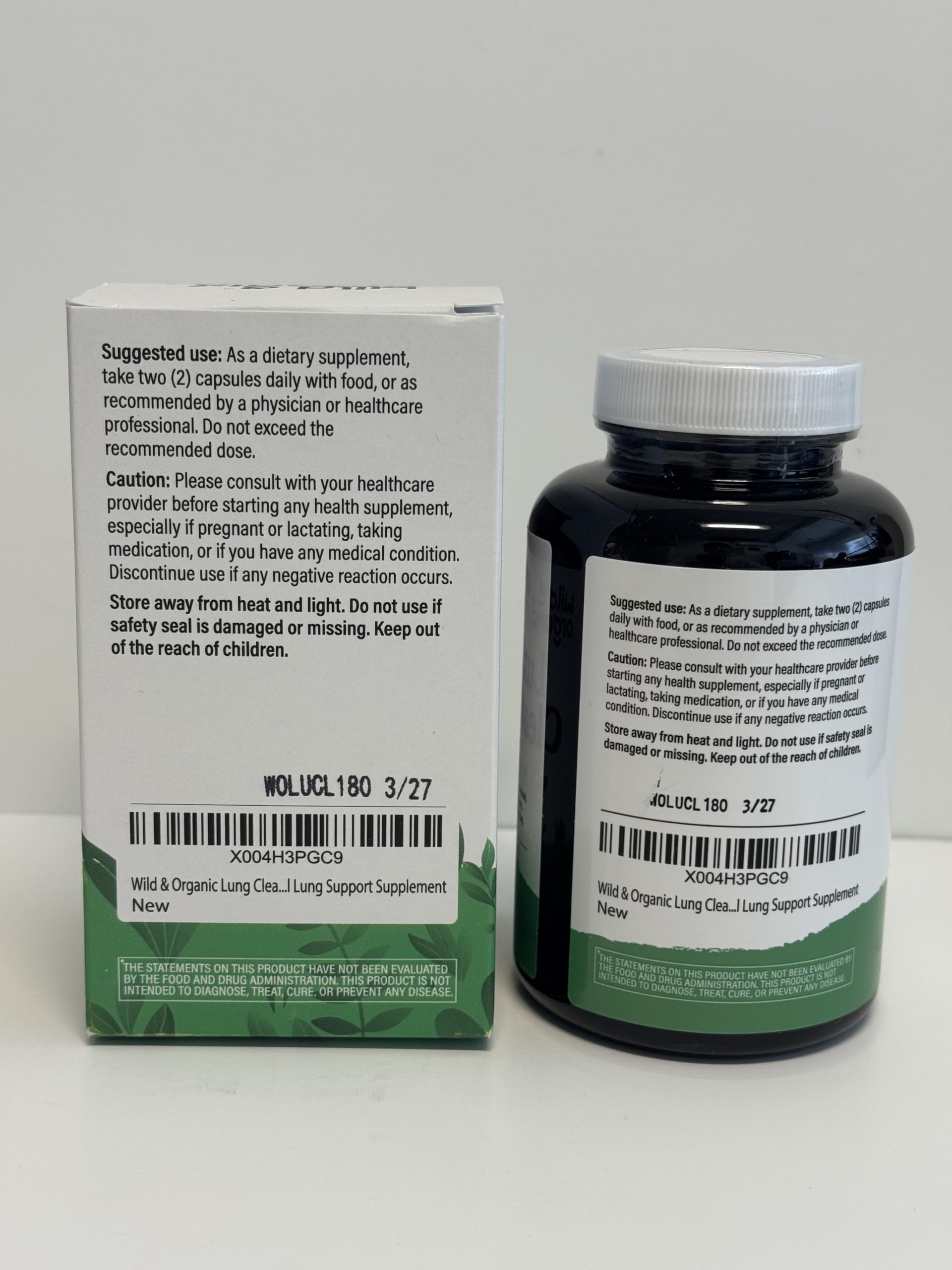 Wild & Organic pack de 180 cápsulas para plan de 90 días
