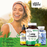 Empaque de Wild & Organic, presentación del producto y cantidad 90 cápsulas