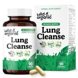 Wild & Organic Cápsulas para Pulmones frasco frontal, uso diario posible