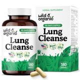 Wild & Organic Lung Cleanse Capsules en frasco para uso diario