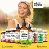 Wild & Organic Melisa Gotas Sabor Natural: dulzura sin azúcar añadida.