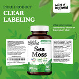 Wild & Organic capsulas de musgo de mar, en mesa: uso cotidiano.