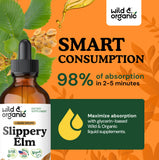 Wild & Organic olmo resbaladizo: sabor dulce natural sin azúcar añadido