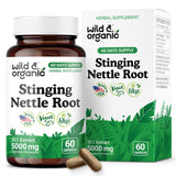 Wild & Organic Ortiga Raíz Capsulas: posible apoyo al confort urinario diario