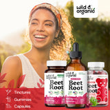 Wild & Organic porción diaria remolacha para rutinas saludables