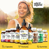 Wild & Organic Rhodiola Rosea Tintura: envase de 4 oz para suministro de 84 días