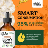 Wild & Organic sabor natural en gotas, sin azúcar añadido.