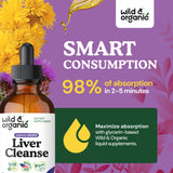 Wild & Organic fórmula sin alcohol, gotas veganas de fácil digestión.