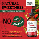 Wild & Organic tintura cayena formato vegano listo para tomar