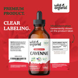 Wild & Organic tintura cayena uso diario en rutina saludable