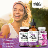 Wild & Organic tintura de glicerina vegana, dulzura natural.