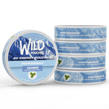 Wild Pouches empaque cafeína mentolada para mayor alerta diaria.