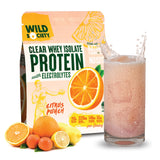 WILD SOCIETY proteína clara en botella, sabor Rocket Pop, apoyo a la recuperación.