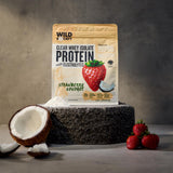 WILD SOCIETY Clear Whey sabor Strawberry Coconut, sabor delicioso sin azúcar añadida.