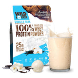 WILD SOCIETY proteina suero vainilla, ideal para post-entrenamiento y recuperación.