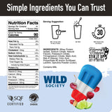 Wild Society textura proteina clara ligera para beber