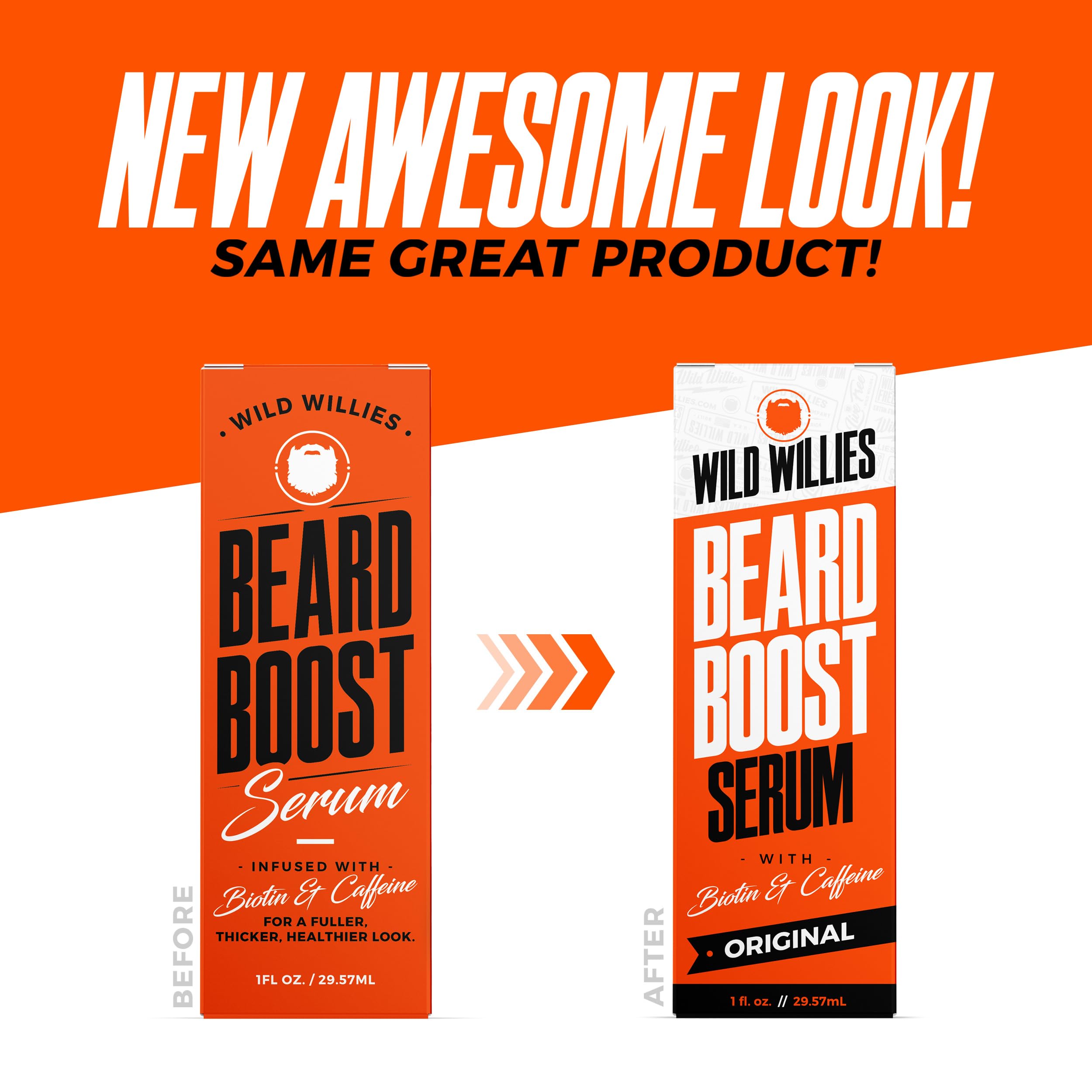 Wild Willies empaque conjunto barba con diseño premium.