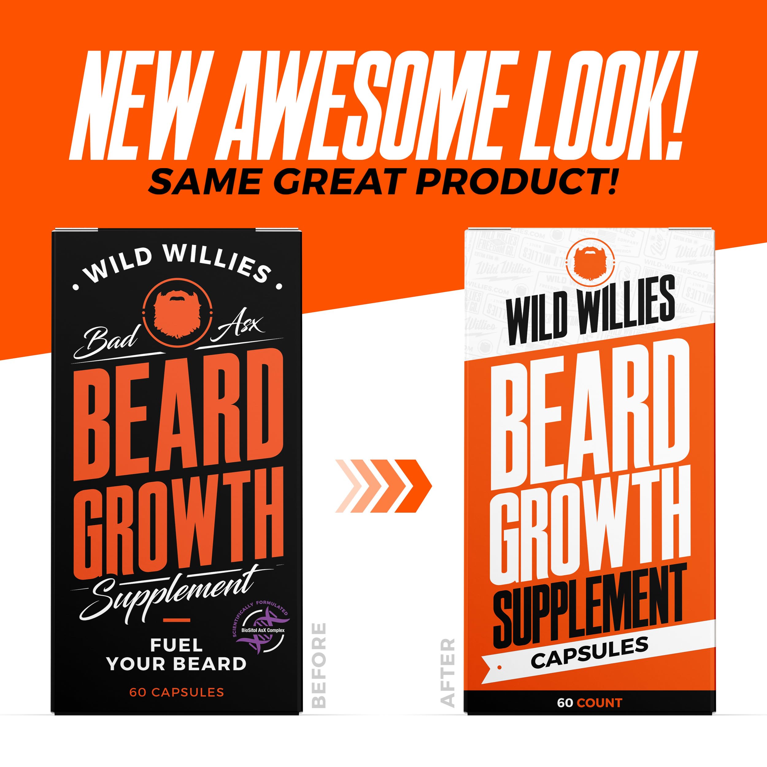 Wild Willies rutina diaria barba para un vello nutrido.