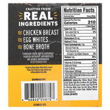 Textura crujiente de Wilde Brands chips proteicos pollo y gofres, snack paleo sin gluten.