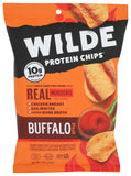 WILDE BRANDS Wilde Snacks Chips Proteína Buffalo 4oz, frontal, snack sabroso y proteico en cualquier momento.