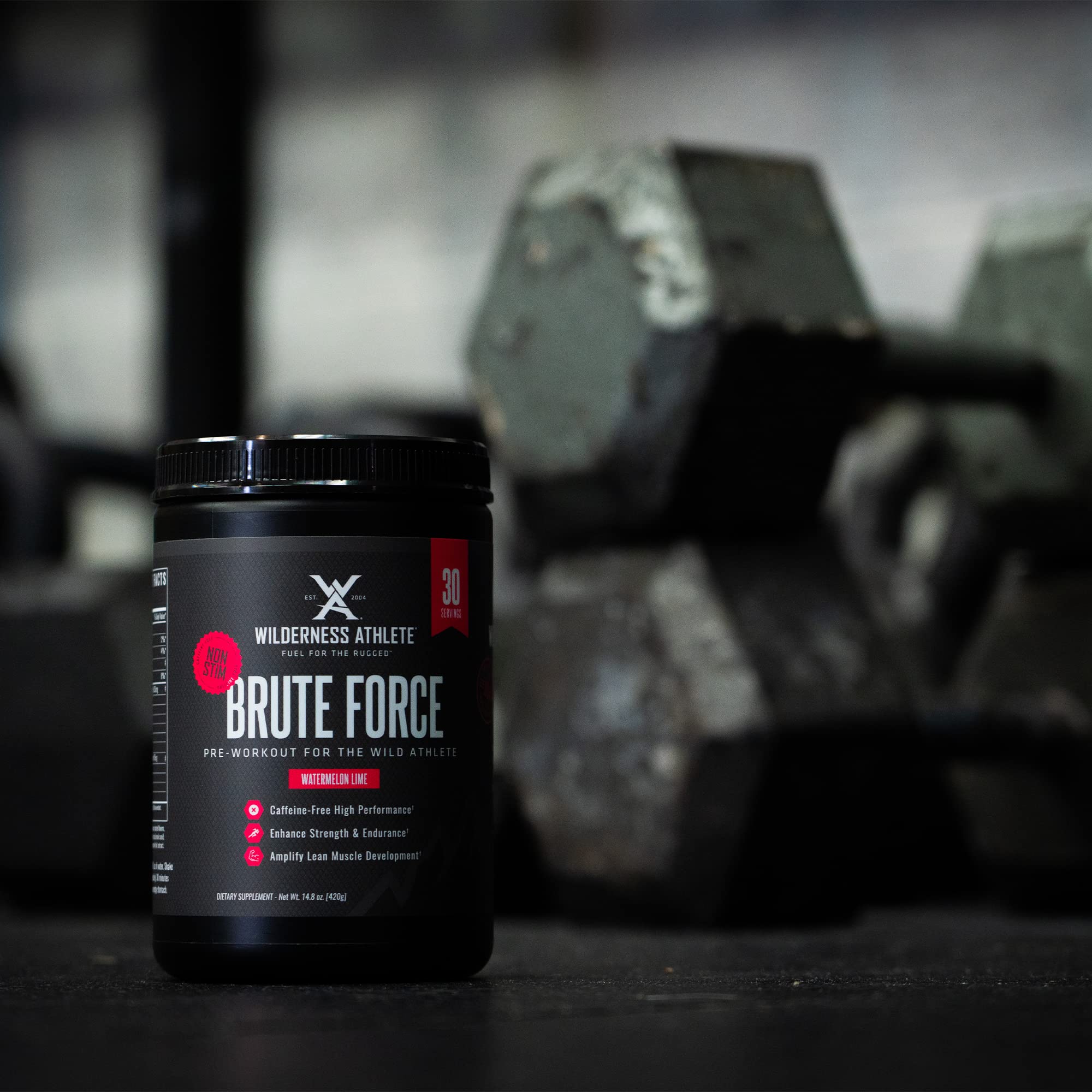 Wilderness Athlete Brute Force, aminoacidos-clave para entrenamientos intensos y recuperación.