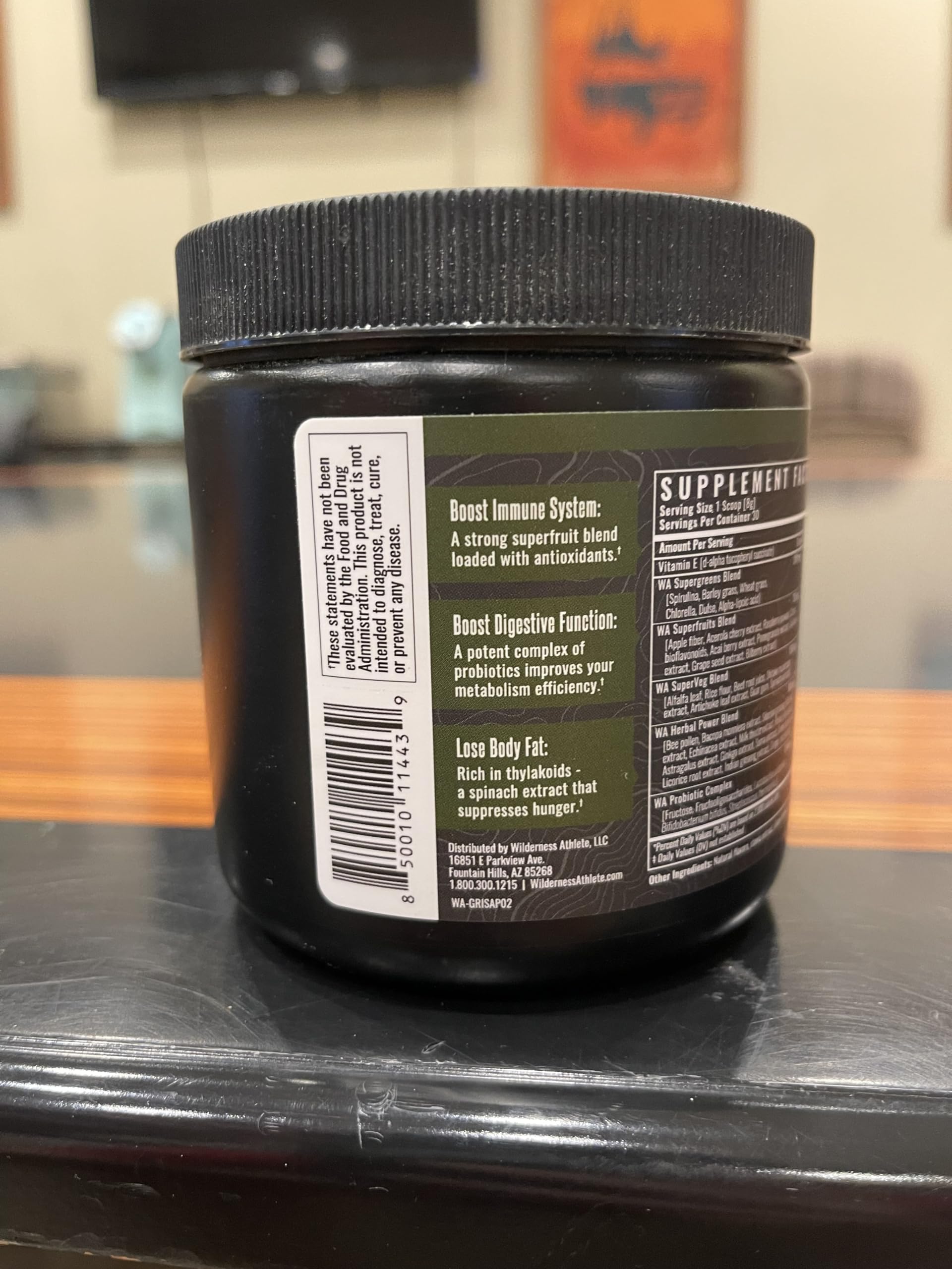 Wilderness Athlete infusión mezcla superfrutas: sabor intenso y antioxidantes.