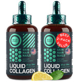 Botella de WildFuel colágeno líquido con biotina para piel hidratada y luminosa
