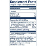 Wiley's Finest, cápsulas omega-3, primer plano para apoyo diario del corazón.