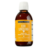 Wiley's Finest Cod Liver Oil, botella frontal, aporte omega-3 para el día a día.