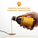 Wiley's Finest Cod Liver Oil, botella naranja vertiendo para consumo diario.