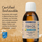 Origen de Alaska Pollock para Wiley's Finest Omega-3, pesca responsable.