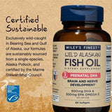 Wiley's Finest Prenatal DHA: etiqueta libre de mercurio para tranquilidad