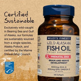 Wiley’s Finest Prenatal DHA libre de mercurio para mayor tranquilidad.