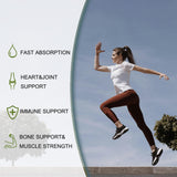 Softgels Willbin D3-K2 vertidos en cuchara para consumo fácil.