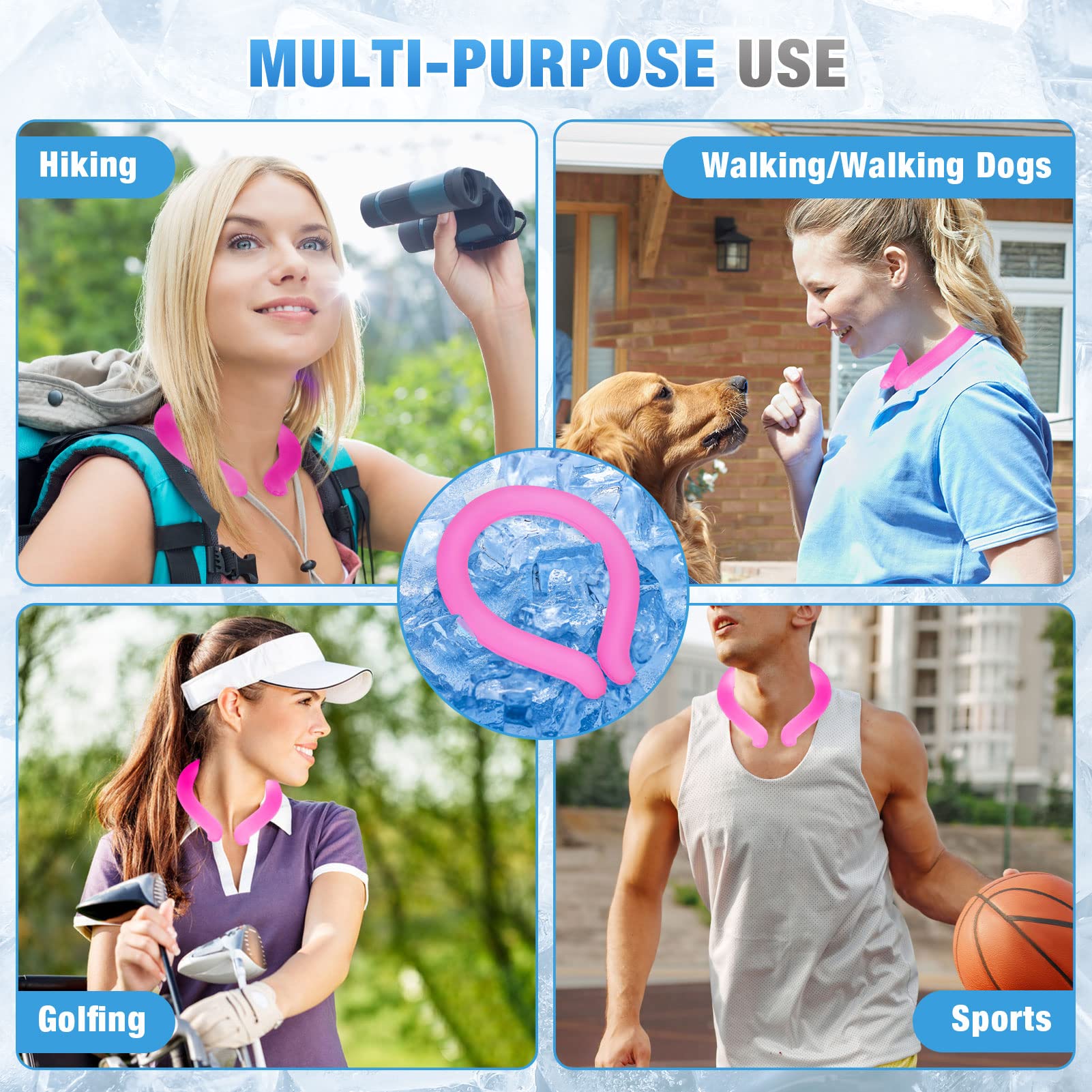 Conjunto de enfriadores Outworks Rose Pink para recambio rápido y uso continuo.