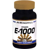 Windmill E-1000 Softgels: cápsulas de vitamina E antioxidante para apoyo diario