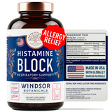 WINDSOR BOTANICALS Bloqueador de histamina botella: apoyo natural para molestias estacionales