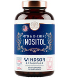 WINDSOR BOTANICALS: bote con guía de uso diario y beneficios potenciales.