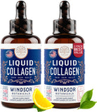 WINDSOR BOTANICALS concentrado de colágeno líquido con gotero para piel suave