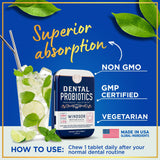 WINDSOR BOTANICALS tabletas masticables con menta para aliento fresco