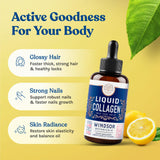 WINDSOR BOTANICALS gotas sublinguales para cabello más fuerte y uñas resistentes