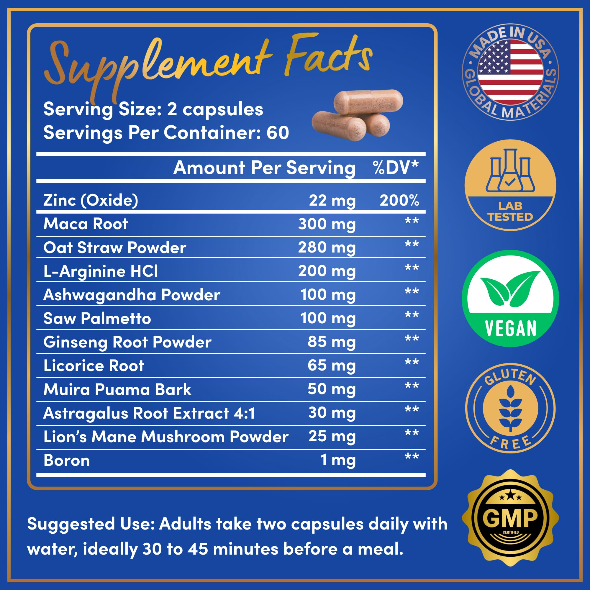 WINDSOR BOTANICALS zinc-sabal-serrulata: soporte de movilidad y salud hormonal