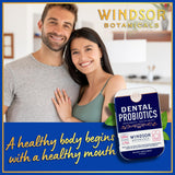 WINDSOR BOTANICALS viaje de probióticos dentales para cuidado bucal en movimiento