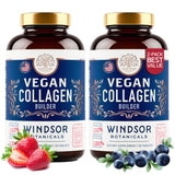 Windsor Botanicals tableta de colageno vegano para uso diario.