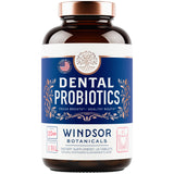 WINDSOR BOTANICALS: textura suave de tableta dental de menta en superficie
