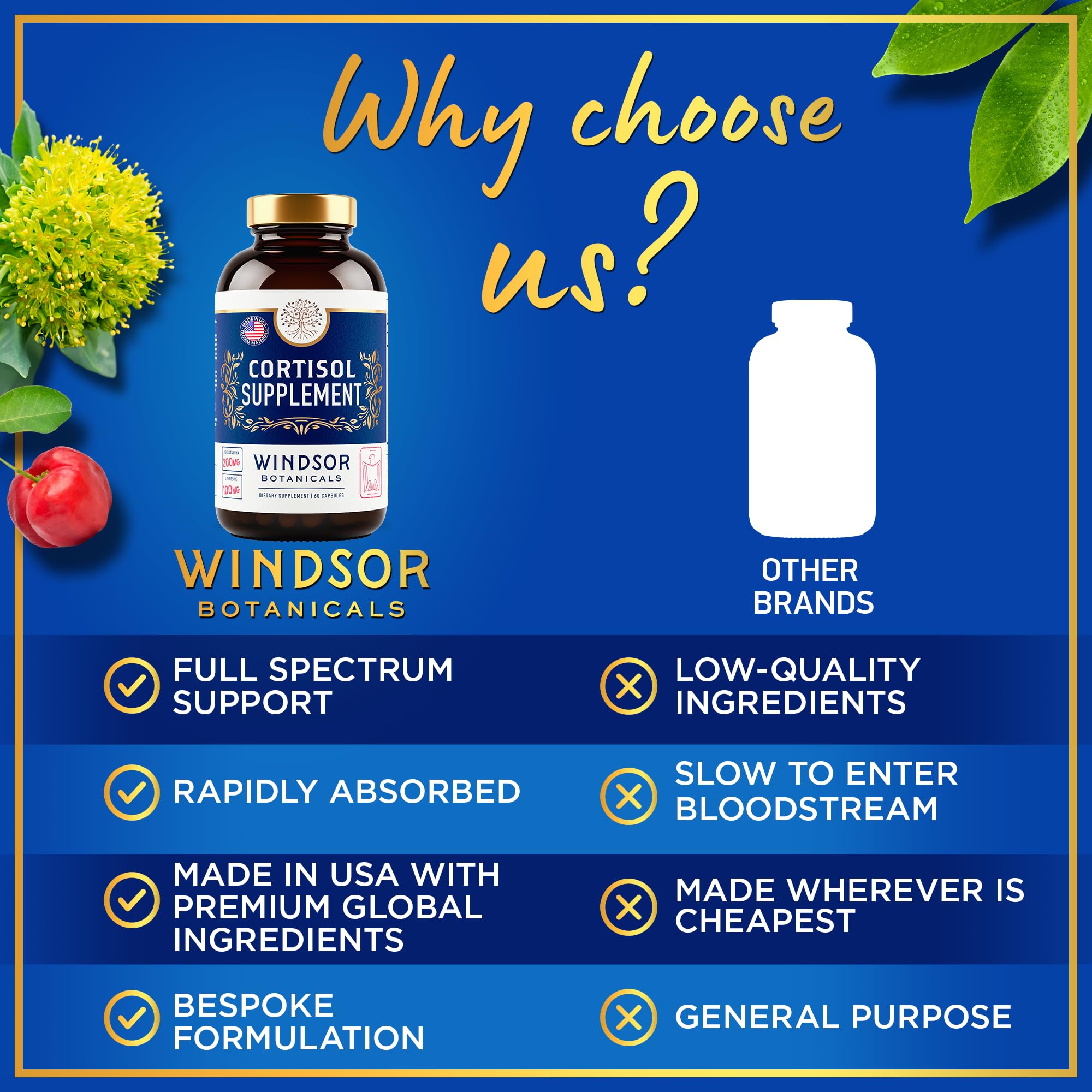 Uso diario sin melatonina de Windsor Botanicals.